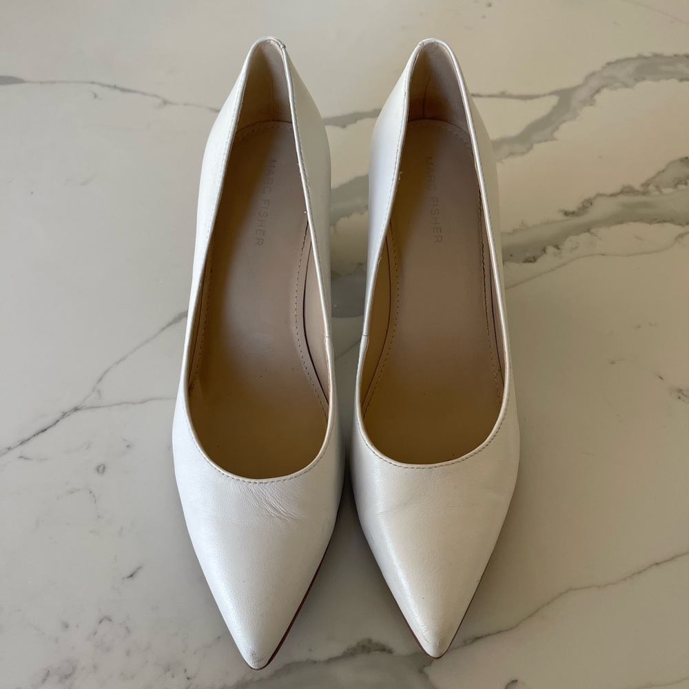 Marc Fisher White Heels